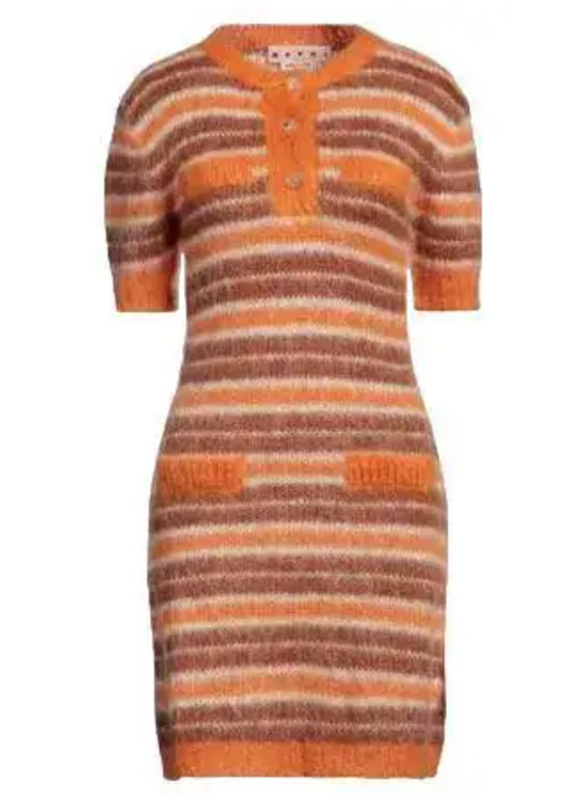 MARNI Mini Mohair Shirt Dress