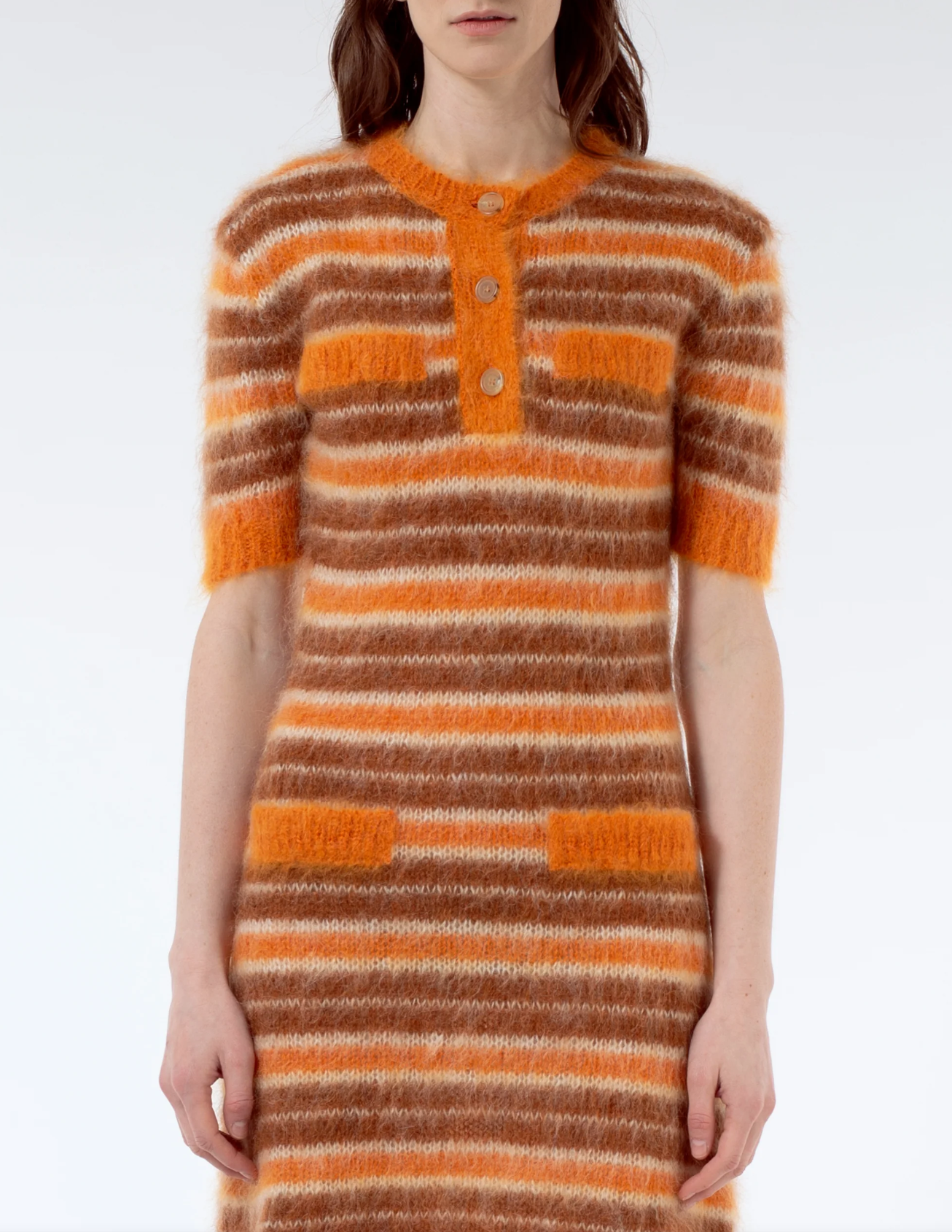 MARNI Mini Mohair Shirt Dress