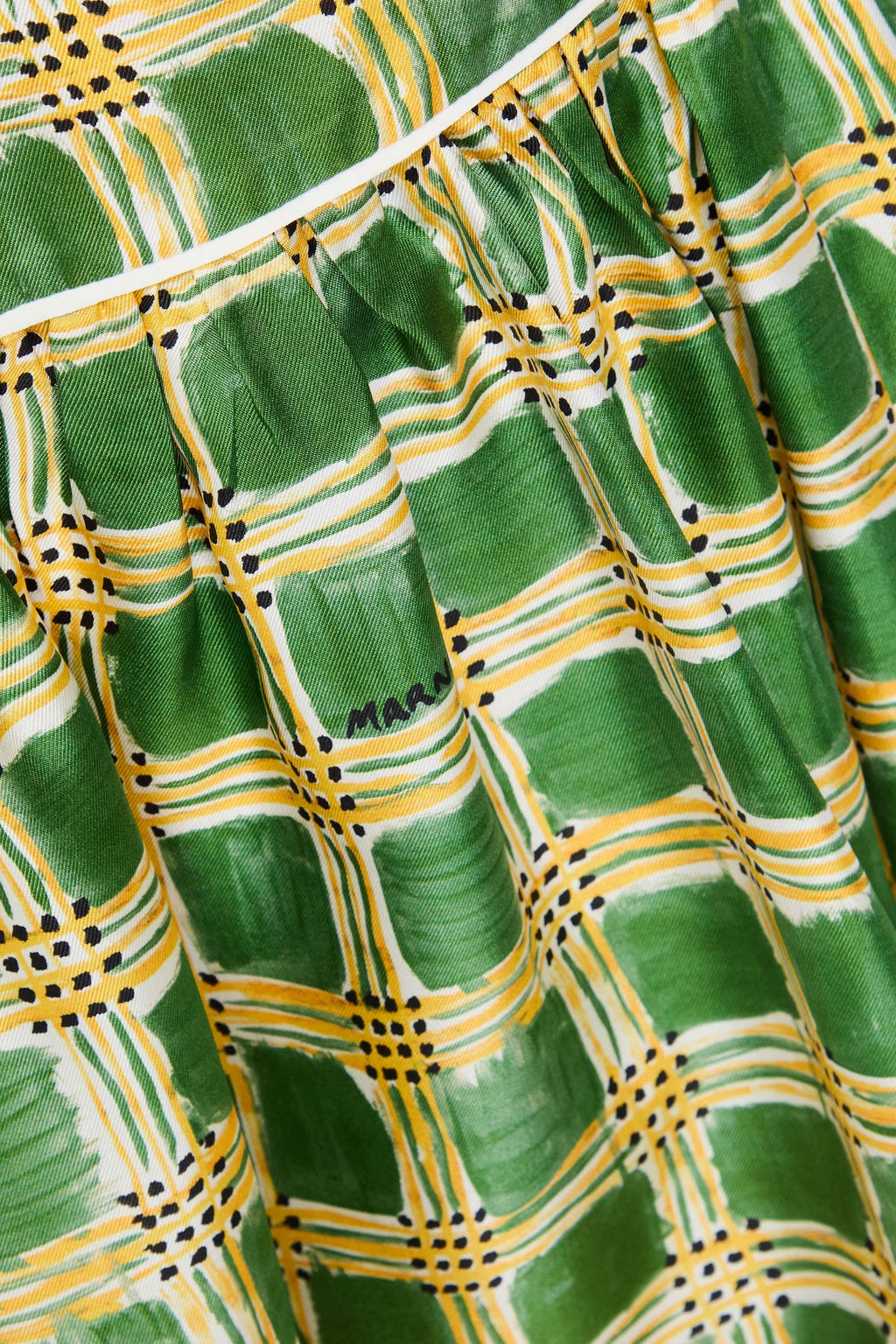 MARNI Printed Silk-twill Mini Dress