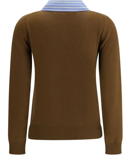 MIU MIU Cashmere Cardigan with Collar