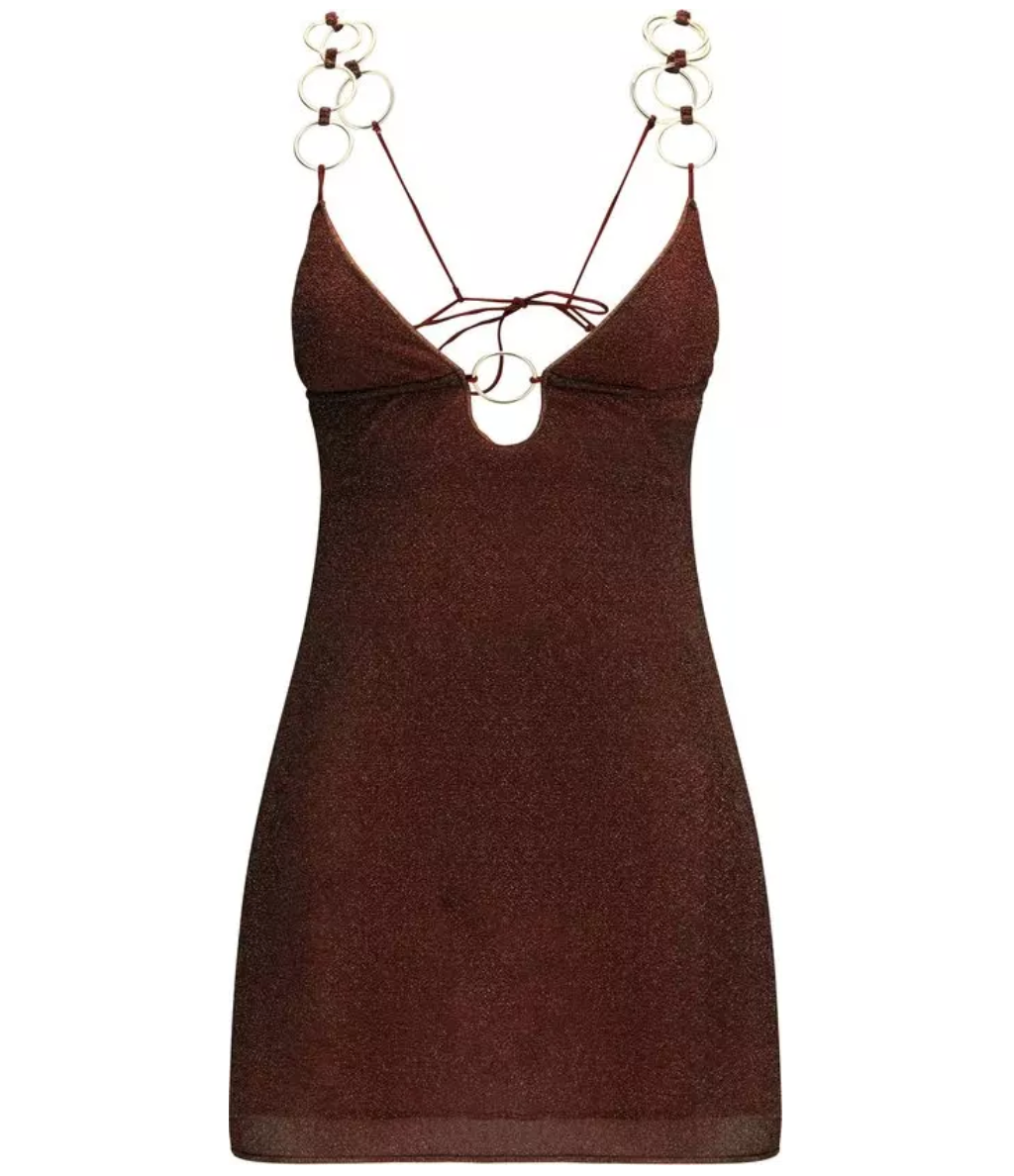 OSÉREE Lumière Ring-detail Mini Dress