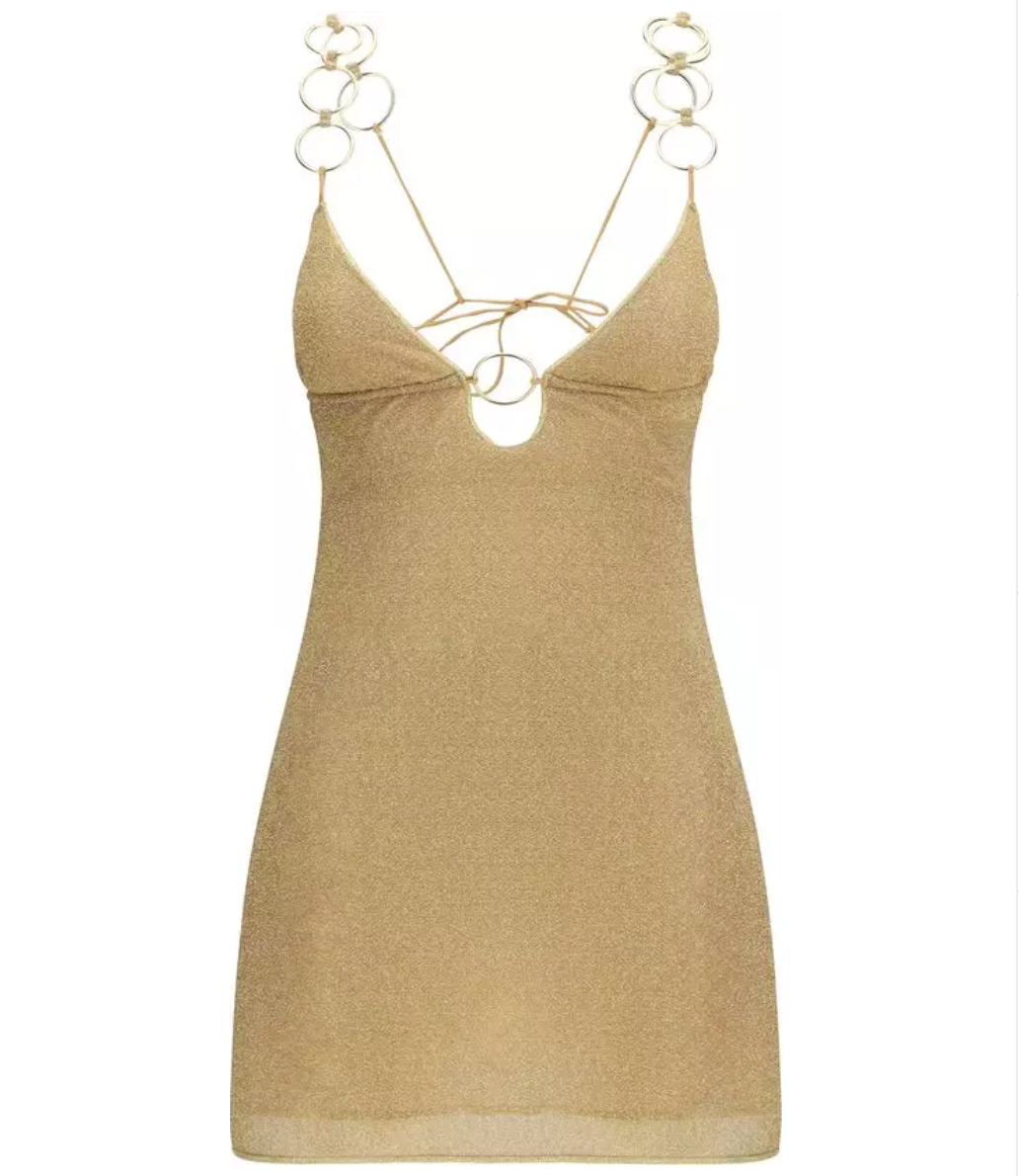 OSÉREE Lumiere Ring-strap Mini Dress