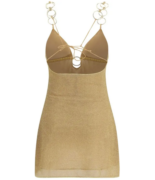 OSÉREE Lumiere Ring-strap Mini Dress