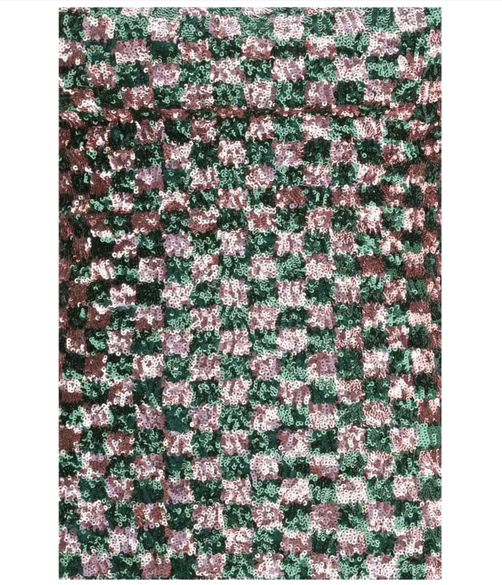 OSÉREE Sequin-pattern Mini Dress