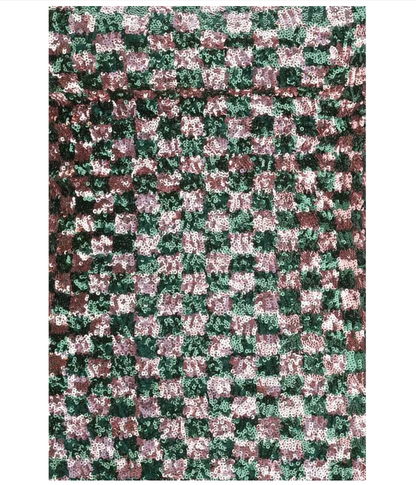 OSÉREE Sequin-pattern Mini Dress