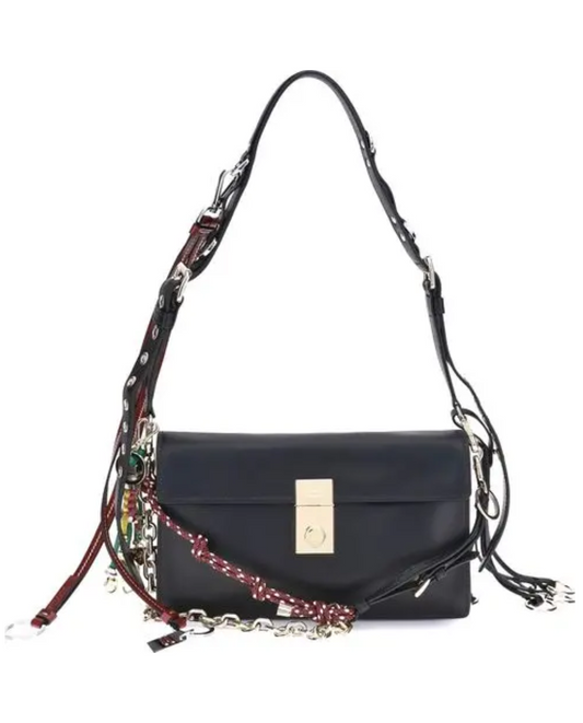 PRADA Soft Sound Large Leather Shoulder Bag