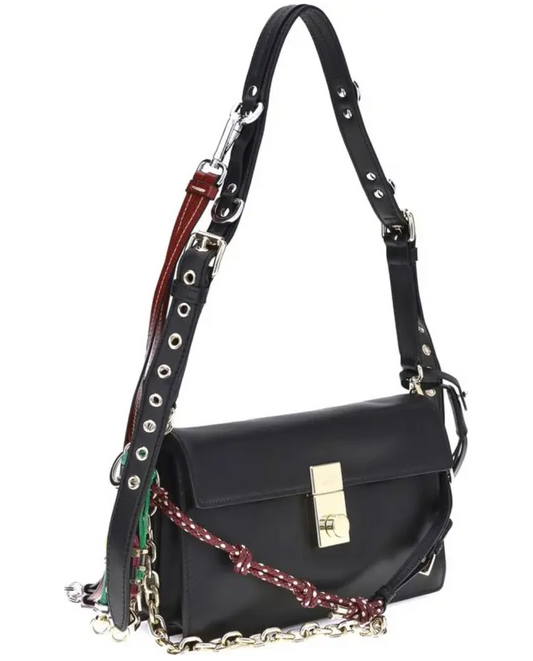 PRADA Soft Sound Large Leather Shoulder Bag