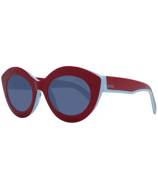 PUCCI Burgundy and Blue Women Sunglasses