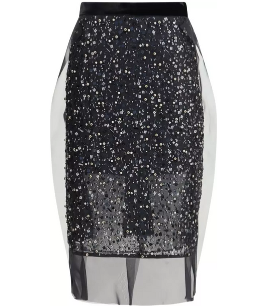 SACAI Sequin Embellished Skirt