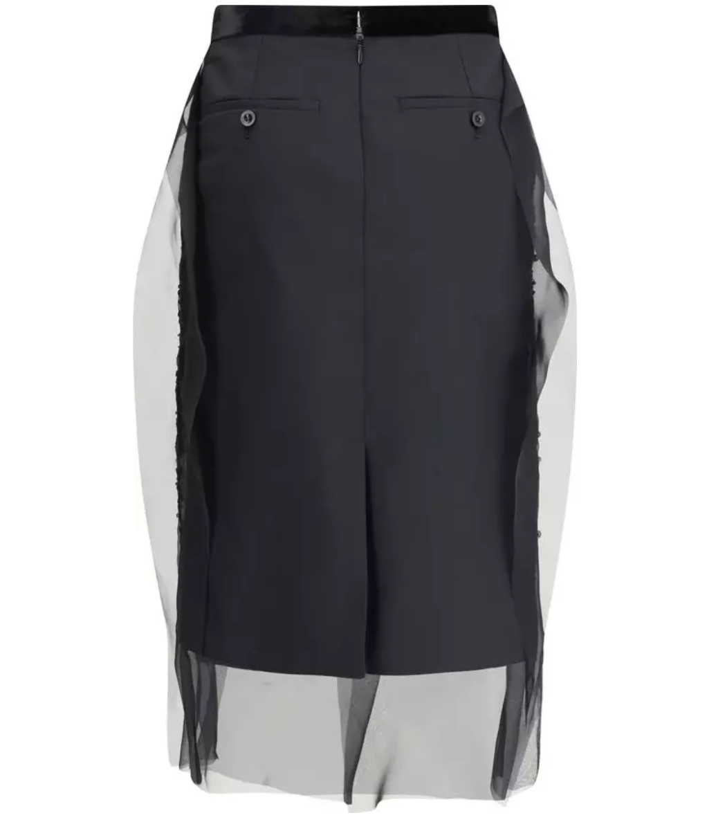 SACAI Sequin Embellished Skirt