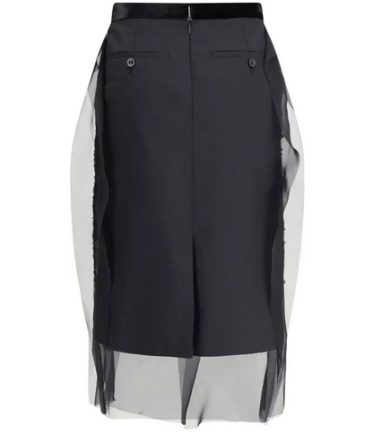 SACAI Sequin Embellished Skirt