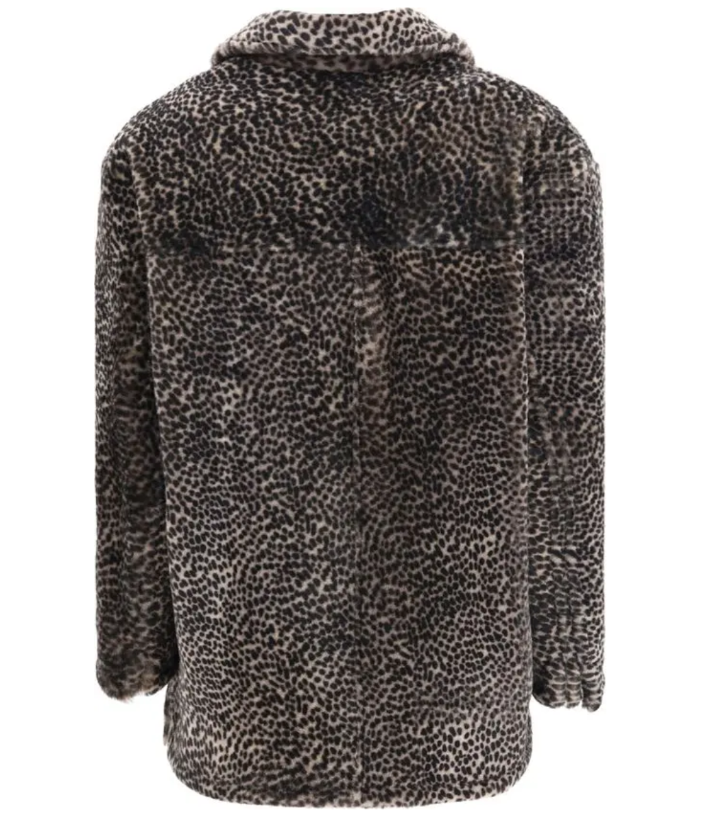 SALVATORE SANTORO Leopard-print Buttoned Jacket