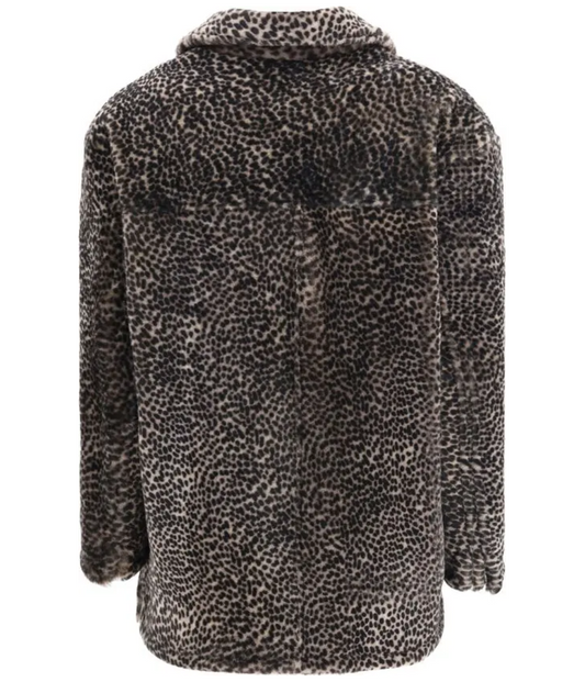 SALVATORE SANTORO Leopard-print Buttoned Jacket