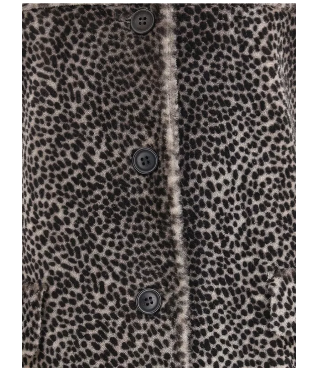 SALVATORE SANTORO Leopard-print Buttoned Jacket