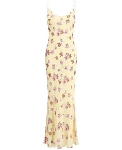 SELF-PORTRAIT Embellished Floral Maxi Dress