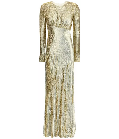 SELF-PORTRAIT Fil Coupé Maxi Dress