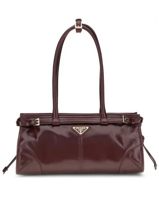 PRADA Medium Bonnie Leather Handle Tote Bag