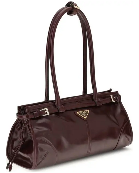 PRADA Medium Bonnie Leather Handle Tote Bag