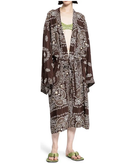 THE ATTICO Bandana Print Kaftan