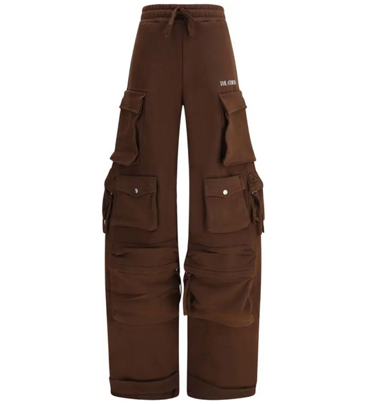 THE ATTICO Cotton Fleece Cargo Trousers
