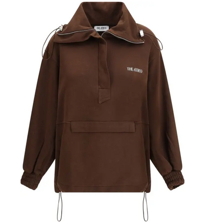 THE ATTICO Cotton Fleece Sweatshirt