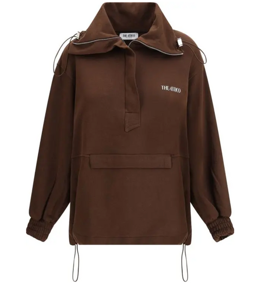 THE ATTICO Cotton Fleece Sweatshirt