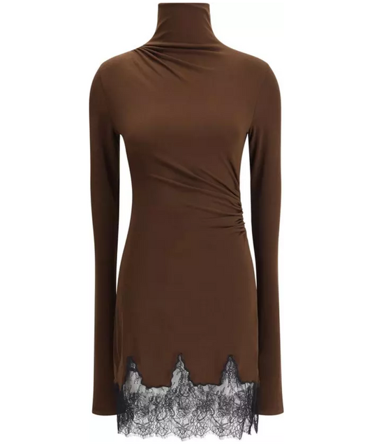 THE ANDAMANE Turtleneck Oleandra Dress