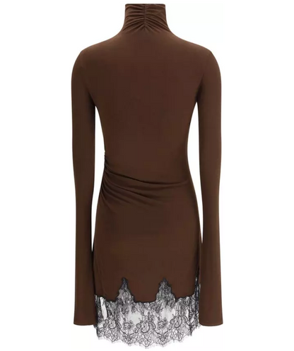 THE ANDAMANE Turtleneck Oleandra Dress