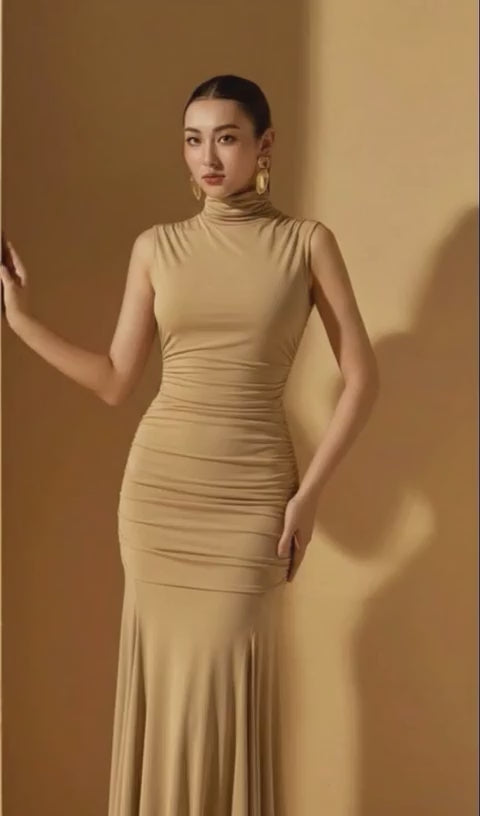 MAGDA BUTRYM High Neck Long Dress