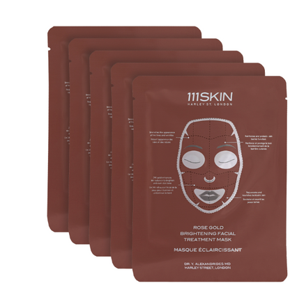 111SKIN Rose Gold Brightening Facial Treatment Mask [Pack of 5]