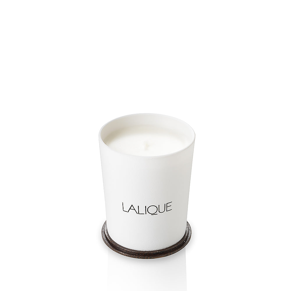 LALIQUE La Neige Terre Adelie Candle.