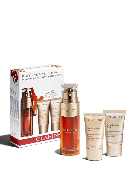 CLARINS Double Serum & Nutri-Lumière Gift Set