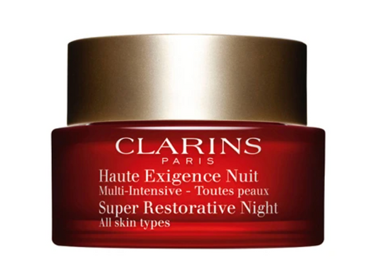 CLARINS Super Restorative Night Cream.