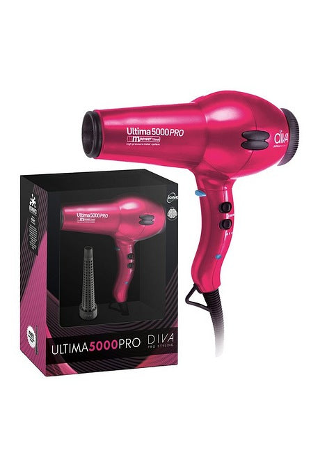 DIVA PRO STYLING Ultima 5000 Pro Hair Dryer - Hot Pink