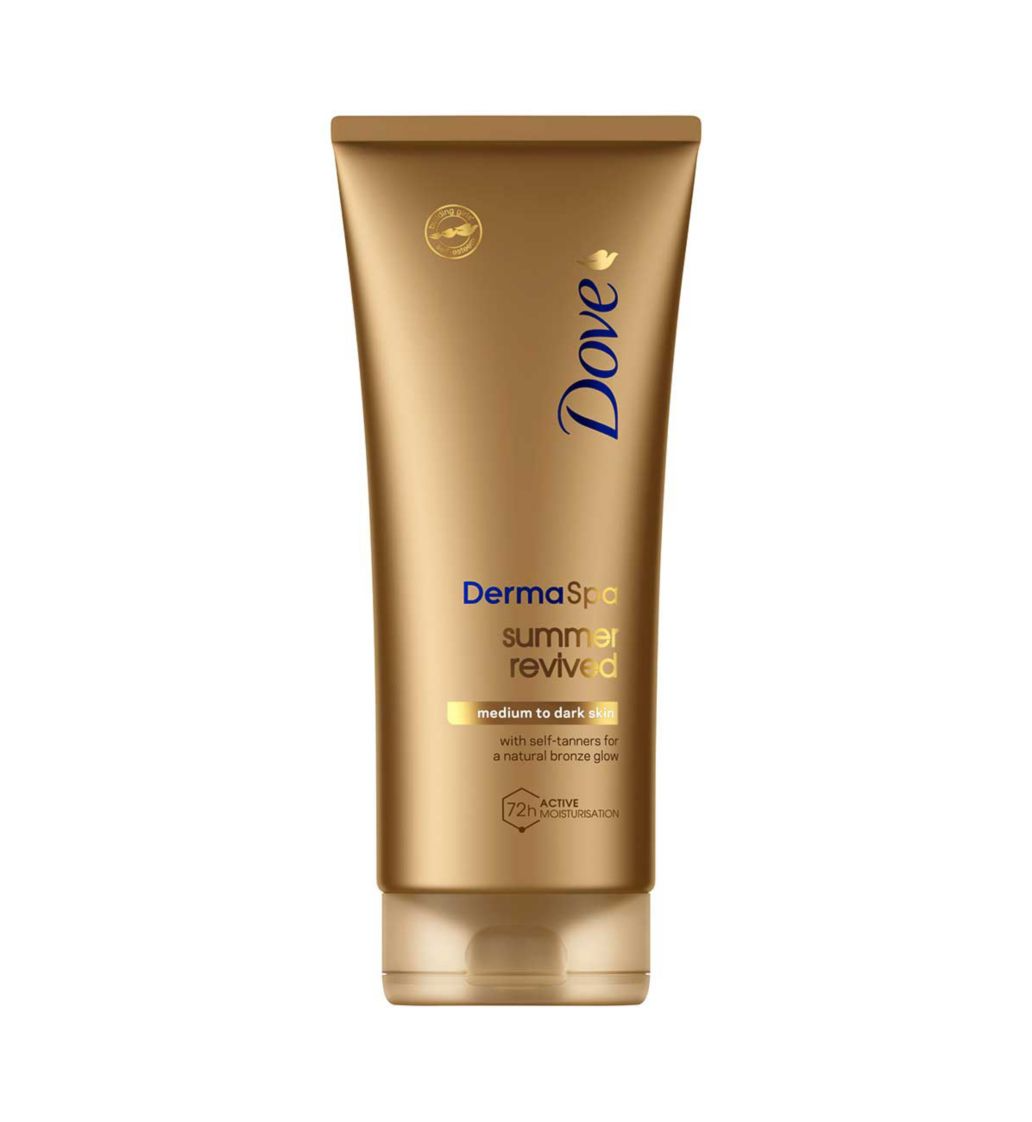 DOVE DermaSpa Summer Revived Gradual Self Tan Body Lotion 200ml - Medium To Dark