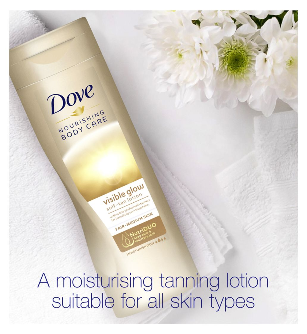 DOVE Visible Glow Self Tan Body Lotion 250ml - Fair To Medium