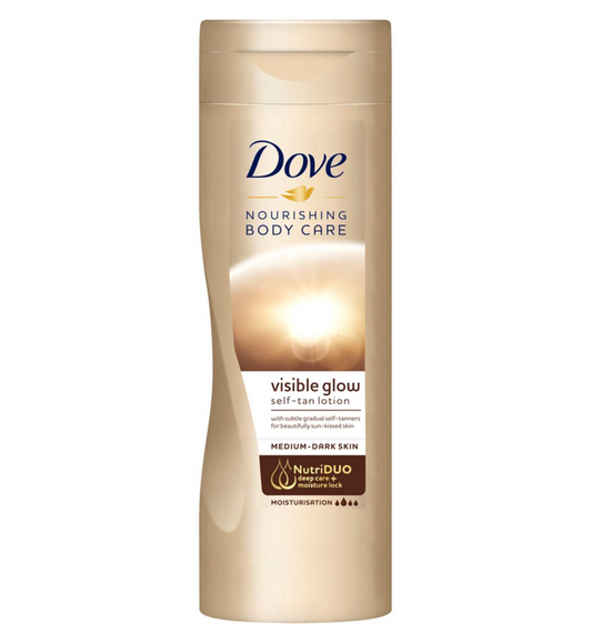 DOVE Visible Glow Self Tan Body Lotion 250ml - Medium to Dark