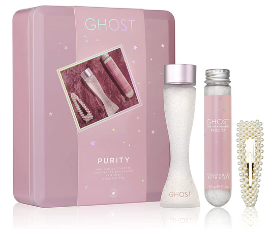 GHOST Purity Gift Set 30ml EDT + 60g Bath Salts + Hair Clip