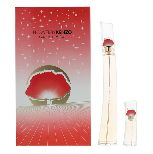 KENZO Flower Eau de Lumiere Gift Set 100ml EDT + 15ml EDT