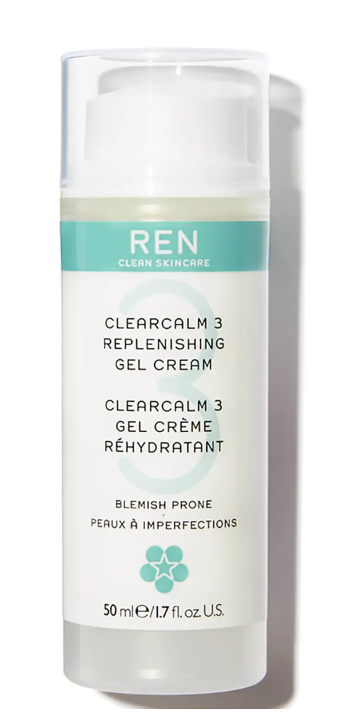 REN Clearcalm 3 Replenishing Gel Cream Facial Moisturiser 50ml