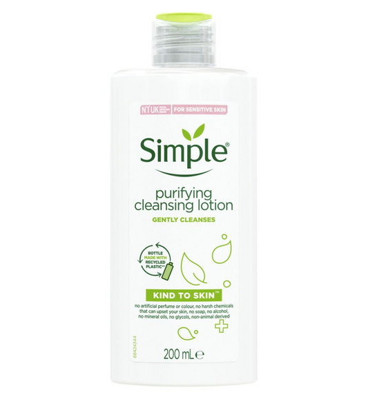 SIMPLE Purifying Cleansing Lotion.