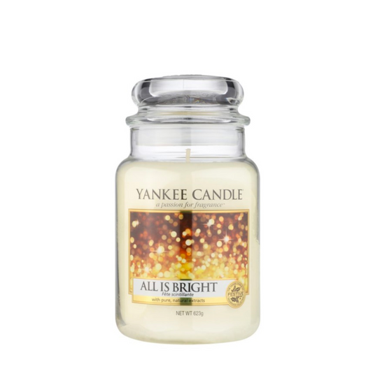 YANKEE CANDLE All Is Bright Candle 623g - Large Jar